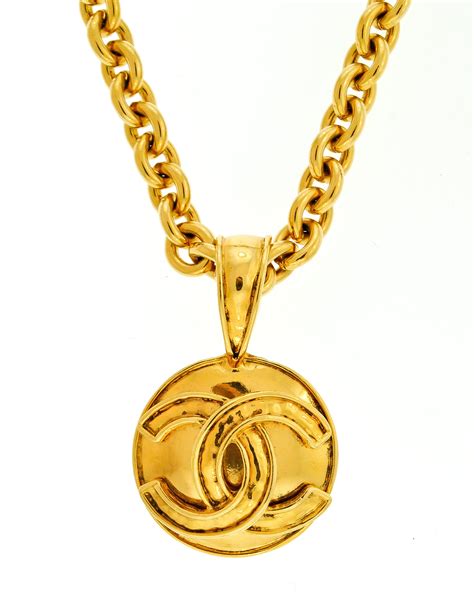 replica chanel gold chain necklace|Chanel copy necklace.